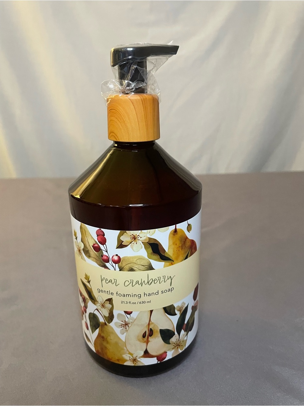 Hobby Lobby Pear Cranberry Gentle Foaming Hand Soap - Brown & Cream